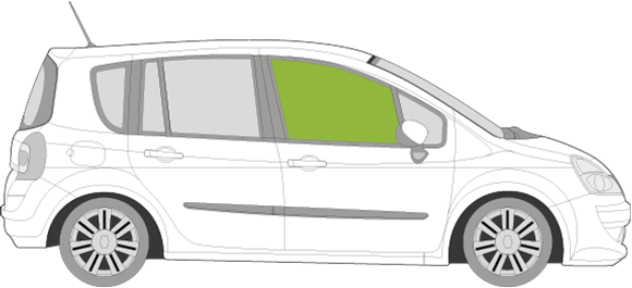 Afbeelding van Zijruit rechts Renault Grand Modus 