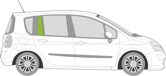 Afbeelding van Zijruit rechts Renault Grand Modus 