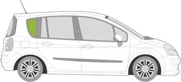 Afbeelding van Zijruit rechts Renault Grand Modus 
