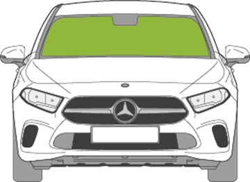 Afbeelding van Voorruit Mercedes CLA-klasse break sensor 1x camera