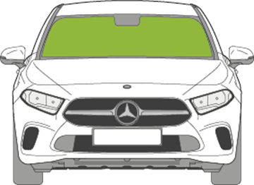 Afbeelding van Voorruit Mercedes A-klasse sedan sensor 2x camera TV