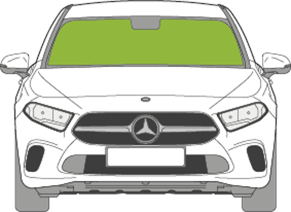 Afbeelding van Voorruit Mercedes A-klasse sedan sensor 2x camera TV