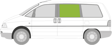 Afbeelding van Zijruit links Peugeot 806 (getint)