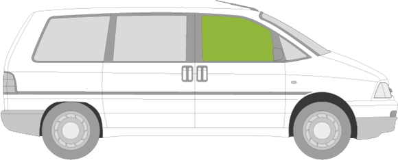 Afbeelding van Zijruit rechts Peugeot 806 (getint)