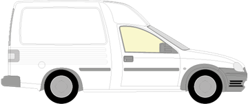 Afbeelding van Zijruit rechts Opel Combo (helder)