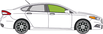 Afbeelding van Zijruit rechts Ford Mondeo sedan