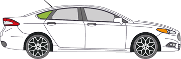 Afbeelding van Zijruit rechts Ford Mondeo sedan