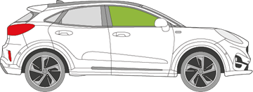 Afbeelding van Zijruit rechts Ford Puma 