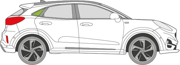 Afbeelding van Zijruit rechts Ford Puma 