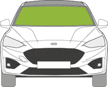 Afbeelding van Voorruit Ford Focus sedan  sensor/verwarmd 