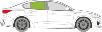 Afbeelding van Zijruit rechts Ford Focus sedan