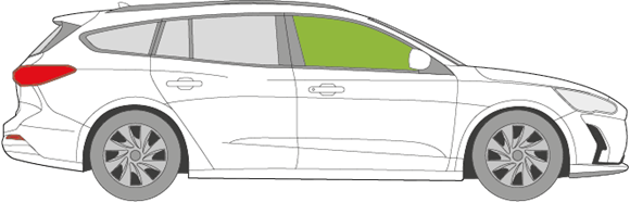 Afbeelding van Zijruit rechts Ford Focus break