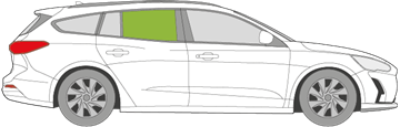 Afbeelding van Zijruit rechts Ford Focus break