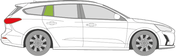 Afbeelding van Zijruit rechts Ford Focus break