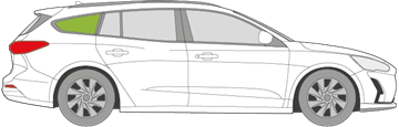 Afbeelding van Zijruit rechts Ford Focus break