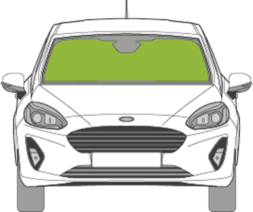 Afbeelding van Voorruit Ford Fiesta 5 deurs  sensor/camera
