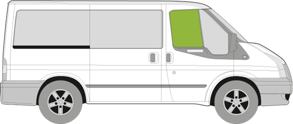 Afbeelding van Zijruit rechts Ford Transit (getint)