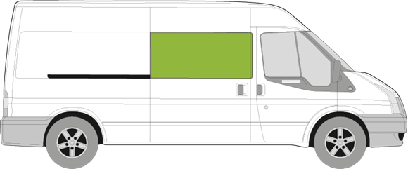 Afbeelding van Zijruit rechts Ford Transit 