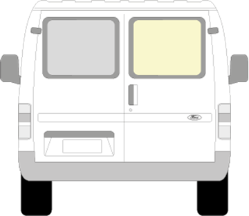 Afbeelding van Achterruit rechts Ford Transit  helder/verwarmd