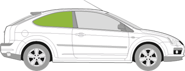 Afbeelding van Zijruit rechts Ford Focus 3 deurs  