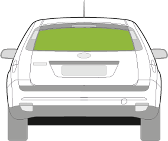 Afbeelding van Achterruit Ford Focus 5 deurs (2004-2008)