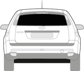 Afbeelding van Achterruit Ford Focus 5 deurs  DONKER (2008-2010)