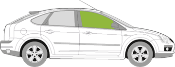 Afbeelding van Zijruit rechts Ford Focus 5 deurs