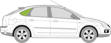 Afbeelding van Zijruit rechts Ford Focus 5 deurs