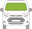 Afbeelding van Voorruit Ford Connect 2014-2018 draaispiegel/verwarmd