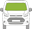 Afbeelding van Voorruit Ford Connect 2014-2018 schuifspiegel