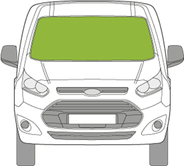 Afbeelding van Voorruit Ford Connect 2014-2018 schuifspiegel/verwarmd
