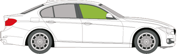 Afbeelding van Zijruit rechts BMW 3-serie sedan