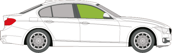 Afbeelding van Zijruit rechts BMW 3-serie sedan