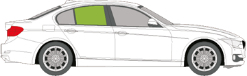 Afbeelding van Zijruit rechts BMW 3-serie sedan