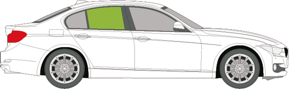 Afbeelding van Zijruit rechts BMW 3-serie sedan