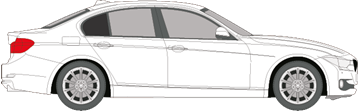 Afbeelding van Zijruit rechts BMW 3-serie sedan (DONKERE RUIT)