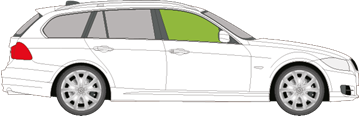 Afbeelding van Zijruit rechts BMW 3-serie break