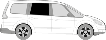 Afbeelding van Zijruit rechts Ford Galaxy (DONKERE RUIT) 