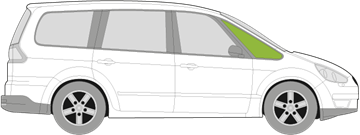 Afbeelding van Zijruit rechts Ford Galaxy zonder chroom