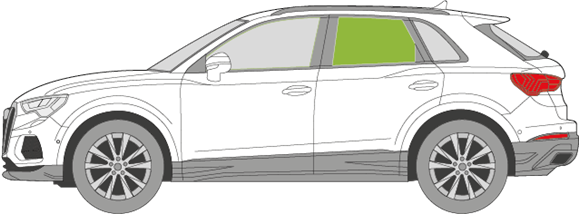 Afbeelding van Zijruit links Audi Q3 