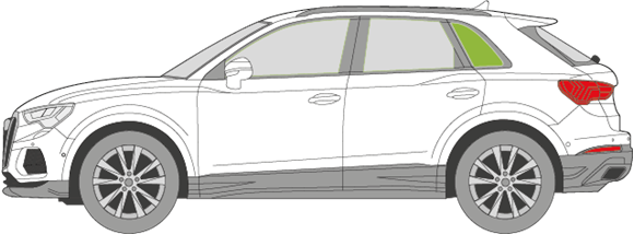 Afbeelding van Zijruit links Audi Q3 