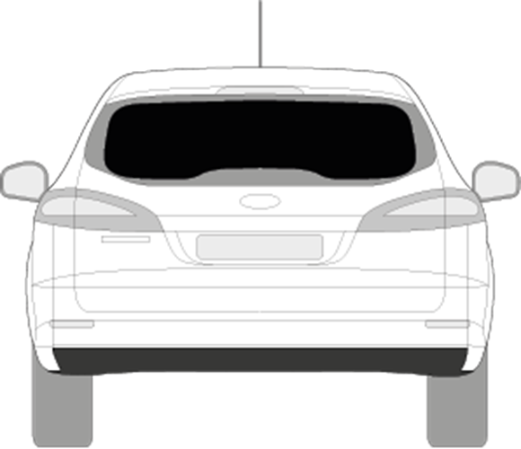 Afbeelding van Achterruit Ford Mondeo break 2009-2014 (DONKERE RUIT)