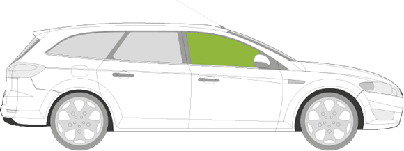 Afbeelding van Zijruit rechts Ford Mondeo break 2007-2014