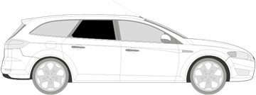 Afbeelding van Zijruit rechts Ford Mondeo break (DONKERE RUIT)