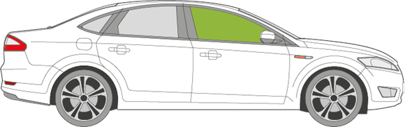 Afbeelding van Zijruit rechts Ford Mondeo sedan 2007-2007