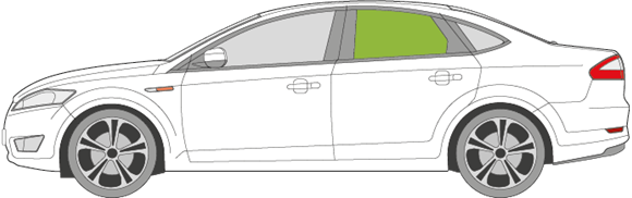 Afbeelding van Zijruit links Ford Mondeo sedan 