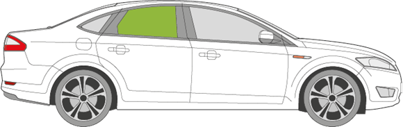 Afbeelding van Zijruit rechts Ford Mondeo sedan