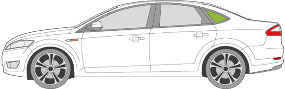 Afbeelding van Zijruit links Ford Mondeo sedan