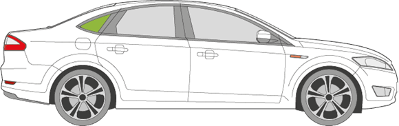 Afbeelding van Zijruit rechts Ford Mondeo sedan