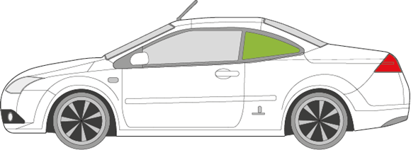 Afbeelding van Zijruit links Ford Focus coupé/cabrio